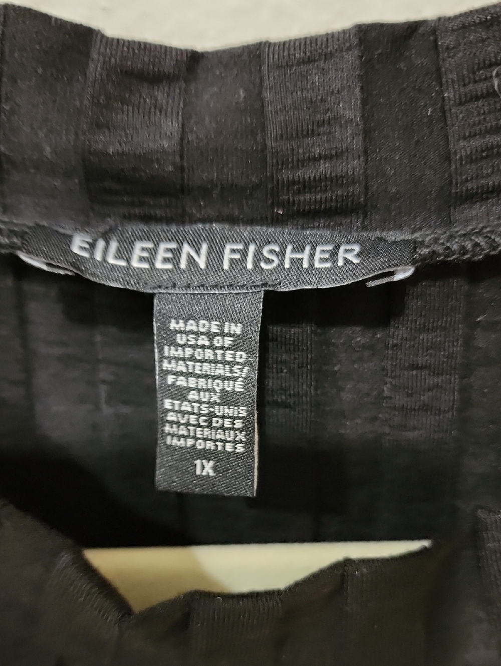 Eileen Fisher Ribbed Tank Dress Crewneck Tencel Blend Black Minimalist size 1X - Picture 3 of 5